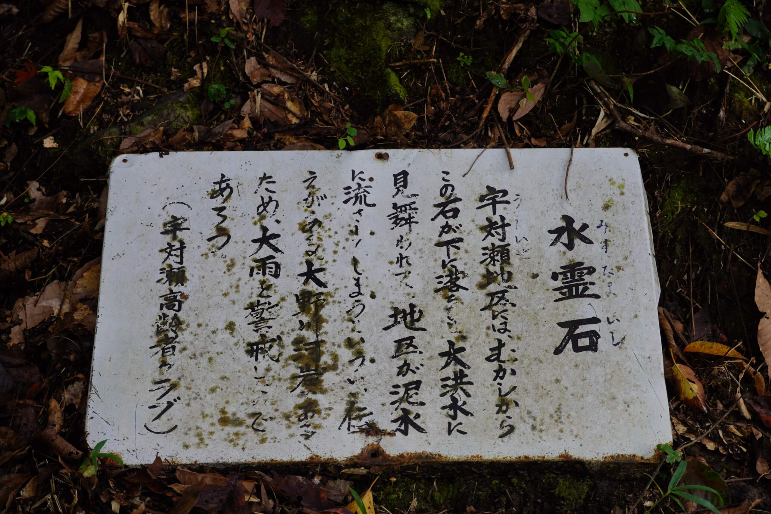 豊後大野市三重町浅瀬　水霊石